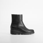 Botín cuña liso Shock Absorber negro COMFEET