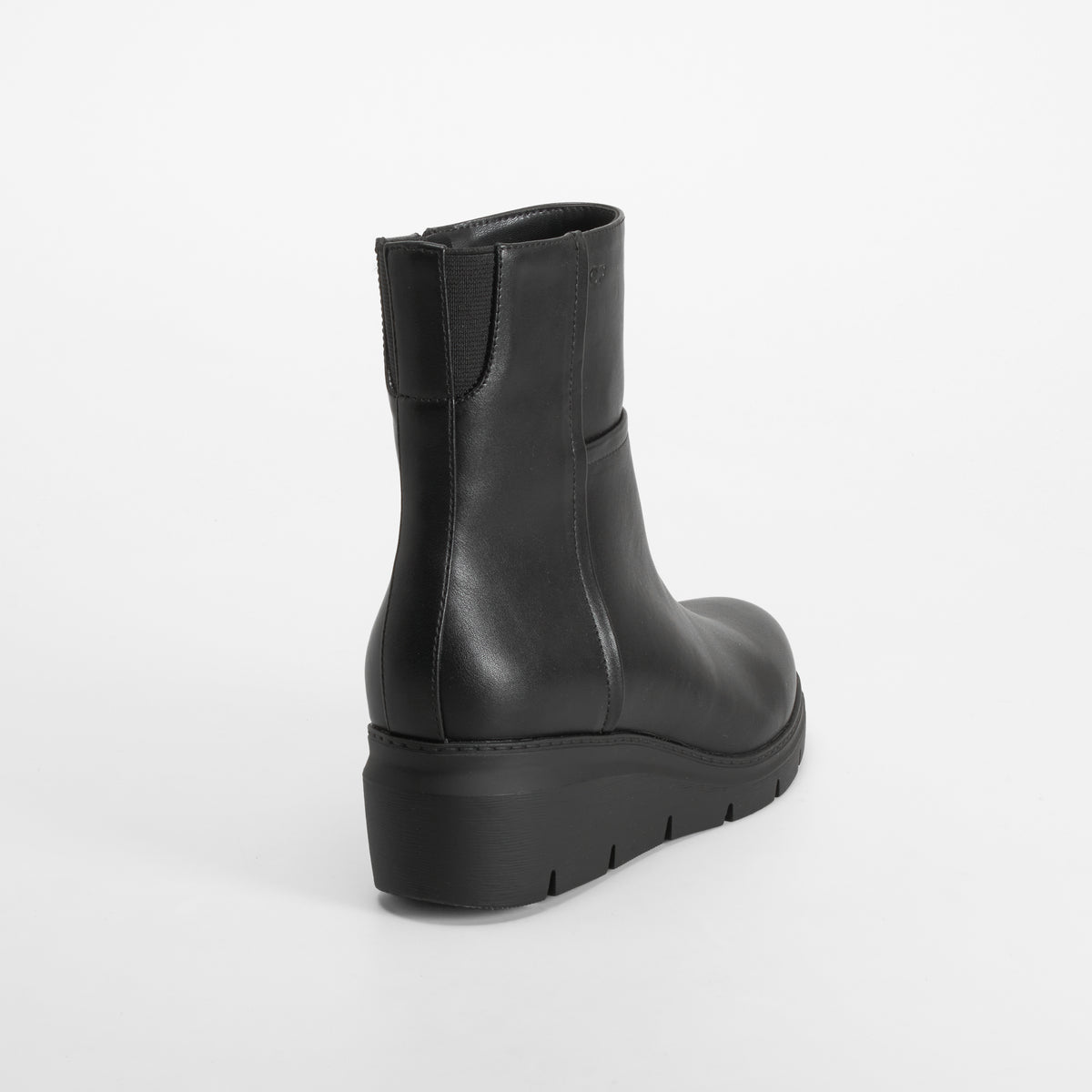 Botín cuña liso Shock Absorber negro COMFEET