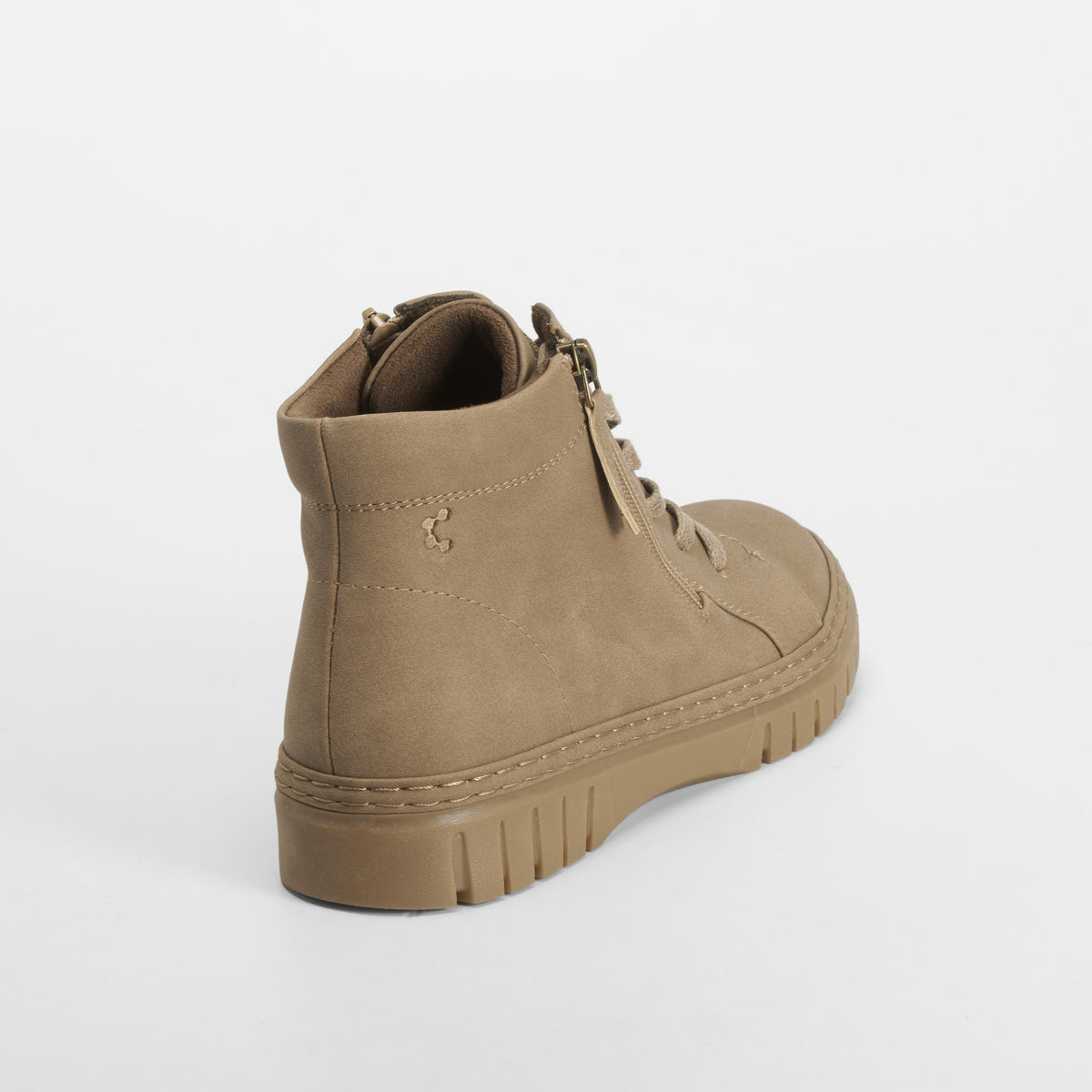 Botín cordones Shock Absorber beige COMFEET