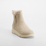Botín cremallera lateral Soft Insock beige COMFEET