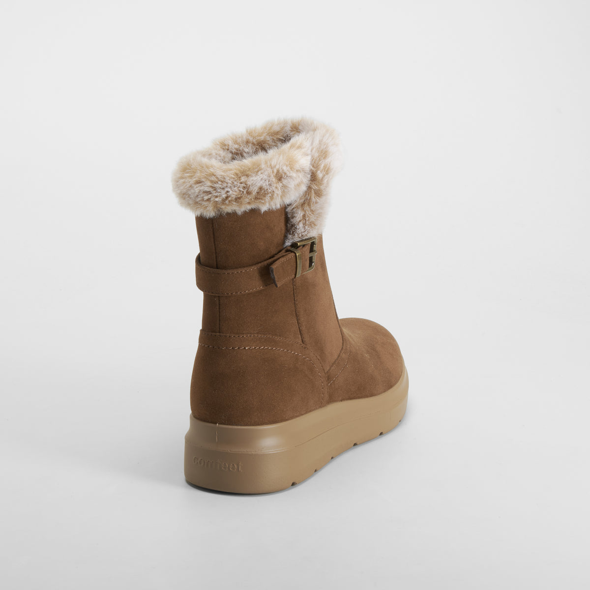 Botín Soft Insock pelo hebilla marrón COMFEET
