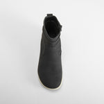 Botín plisado barefoot negro COMFEET