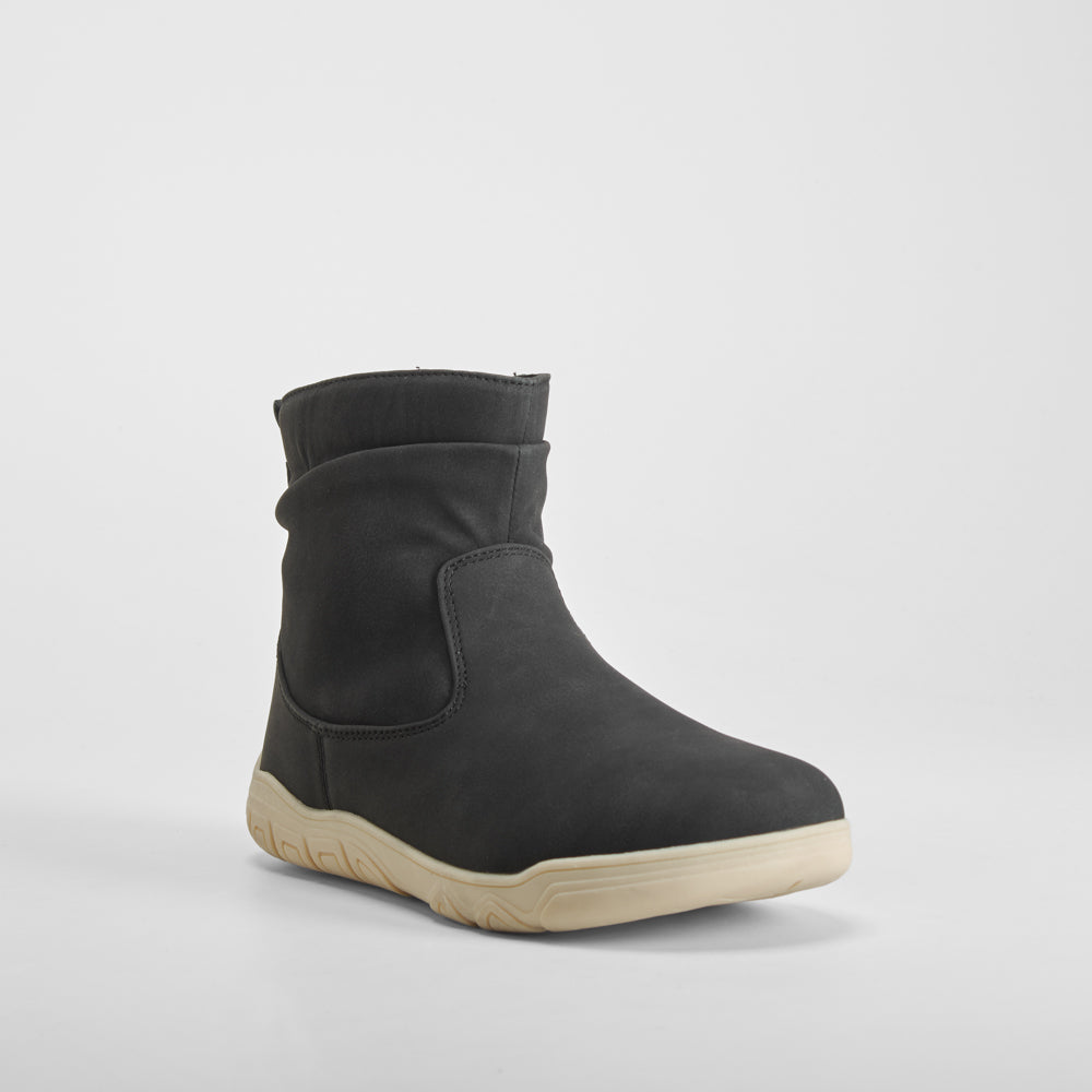 Botín plisado barefoot negro COMFEET