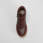Botín cordones pelo rojo COMFEET
