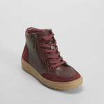 Botín cordones pelo rojo COMFEET