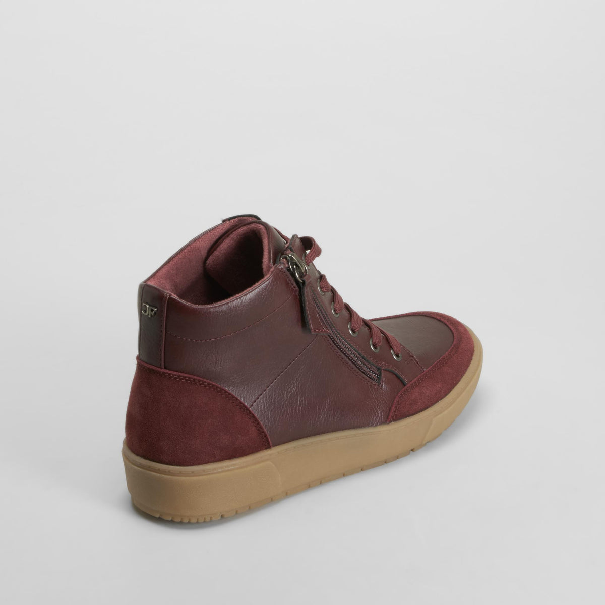 Botín cordones pelo rojo COMFEET