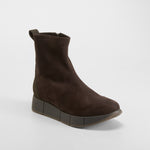 Bota cuña Shock Absorber marrón COMFEET