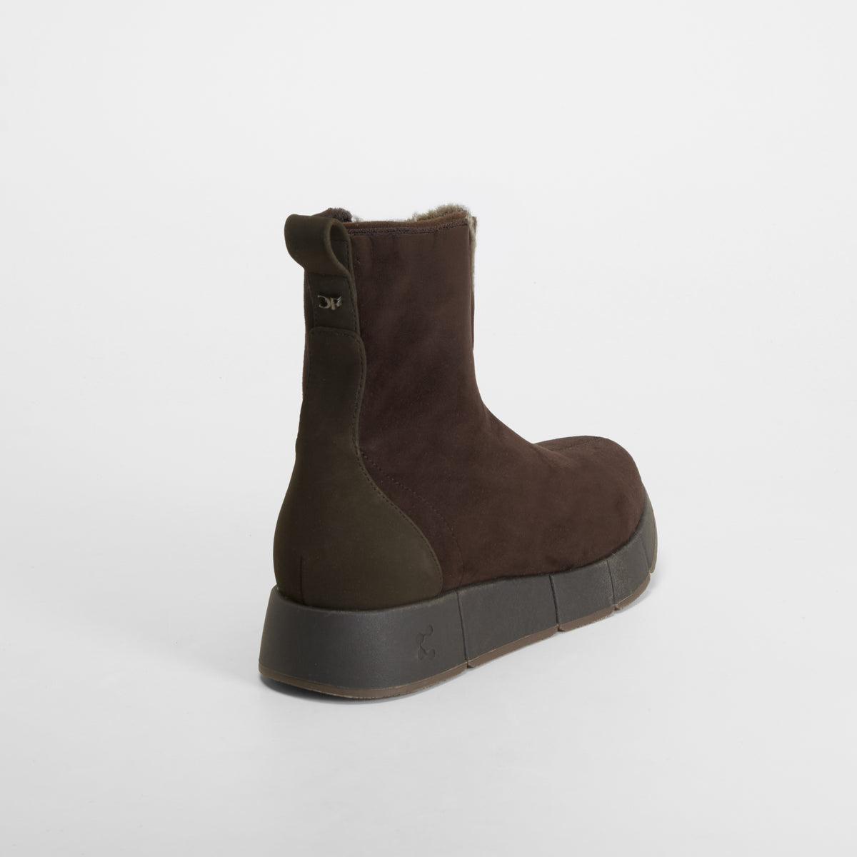 Bota cuña Shock Absorber marrón COMFEET