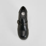 Zapato bajo tacón alto y plataforma negro NYC