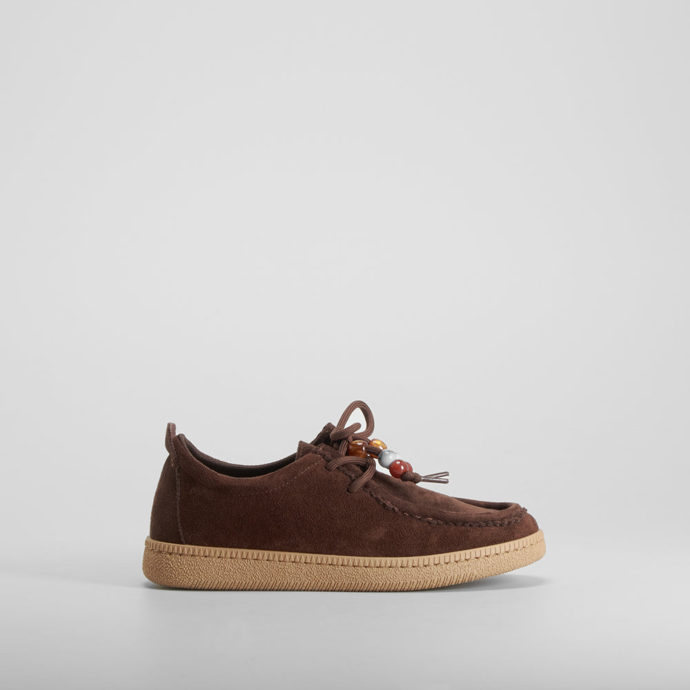 Zapato wallabee cordón marrón NYC