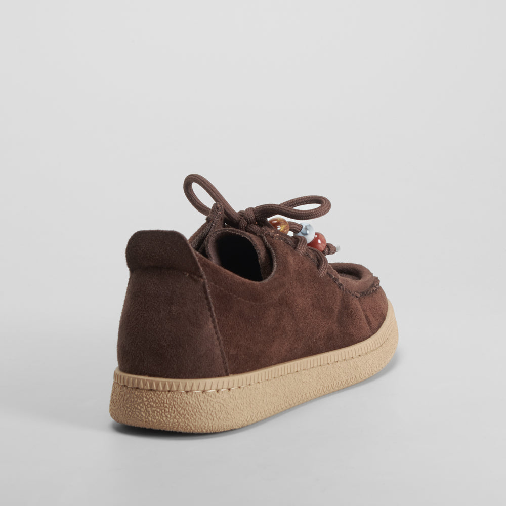 Zapato wallabee cordón marrón NYC