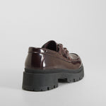 Zapato náutico chunky burdeos NYC