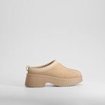 Zueco australiano tacón beige NYC