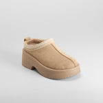 Zueco australiano tacón beige NYC