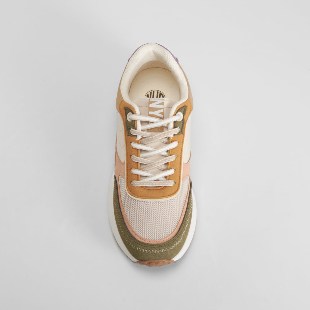 Zapatilla deportiva multicolor beige NYC