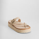 Sandalia bio plataforma yute beige NYC