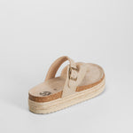 Sandalia bio plataforma yute beige NYC