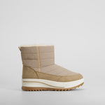 Botín de nieve suela gruesa beige NYC
