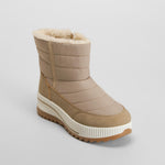 Botín de nieve suela gruesa beige NYC