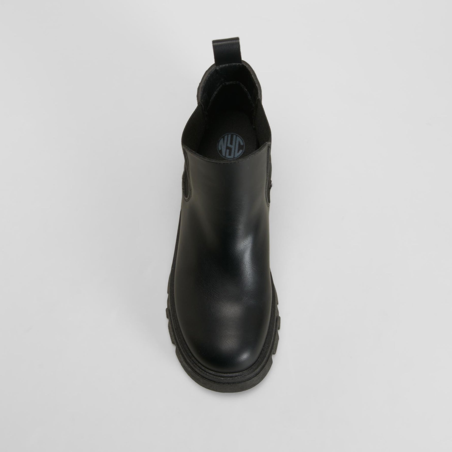 Botín chelsea chunky negro NYC