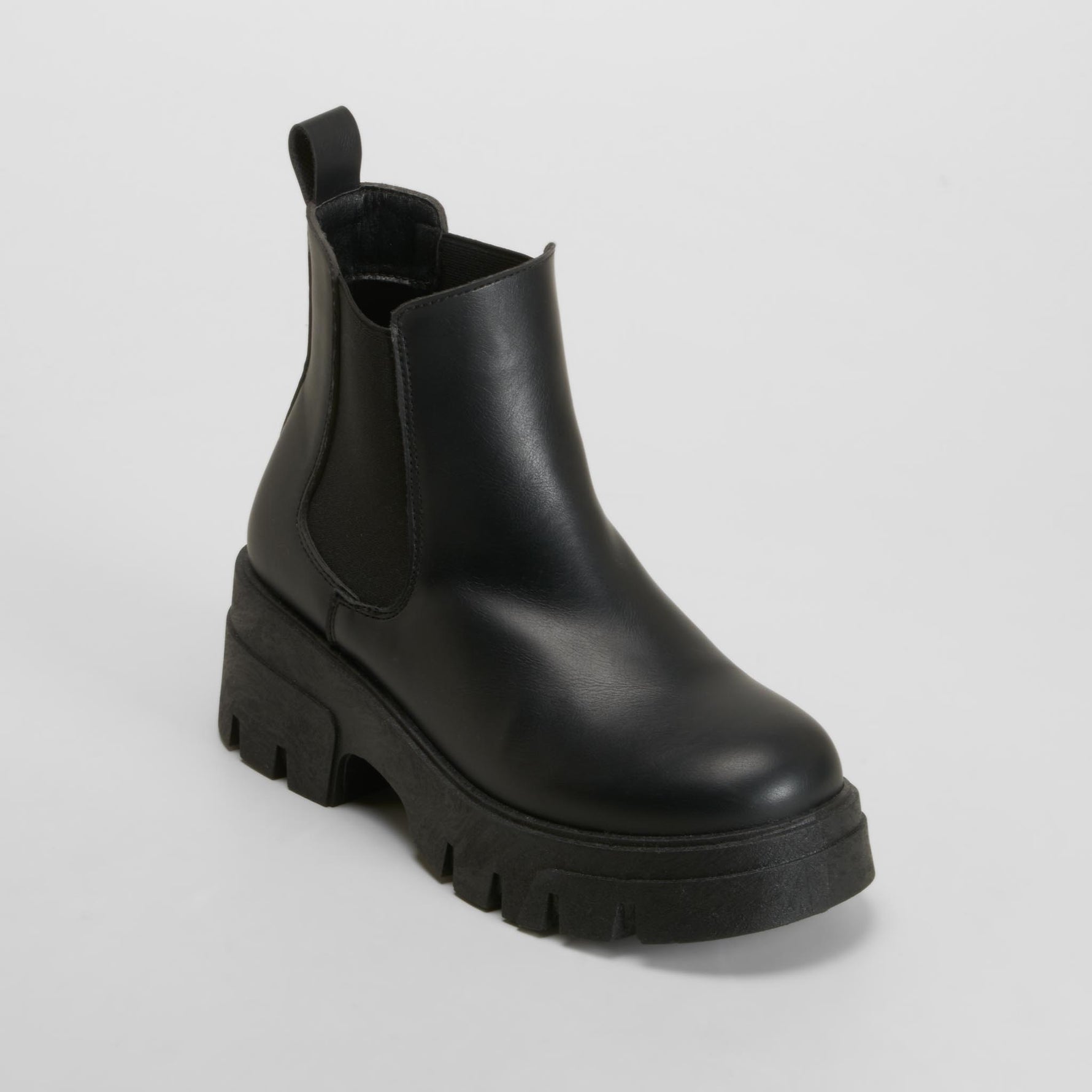 Botín chelsea chunky negro NYC