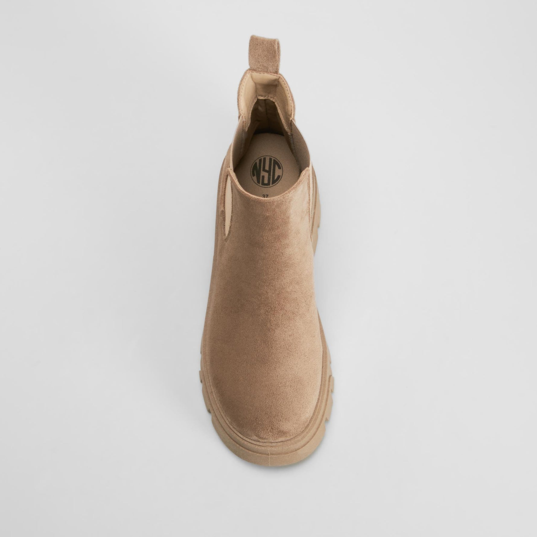 Botín chelsea chunky casual taupe NYC