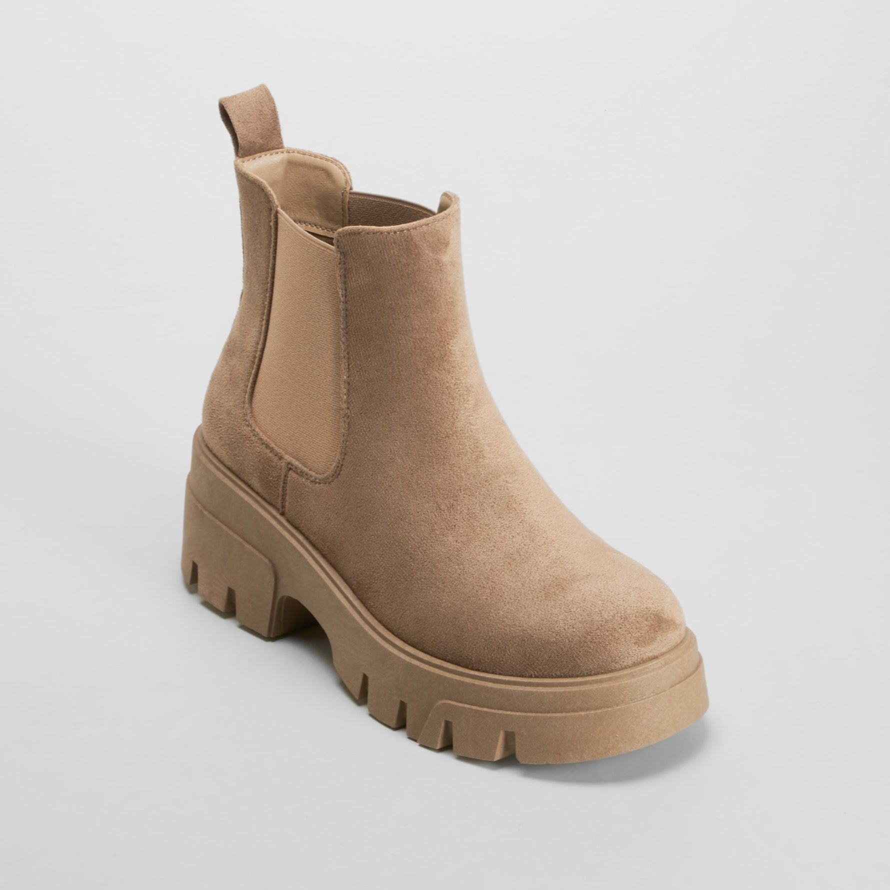 Botín chelsea chunky casual taupe NYC