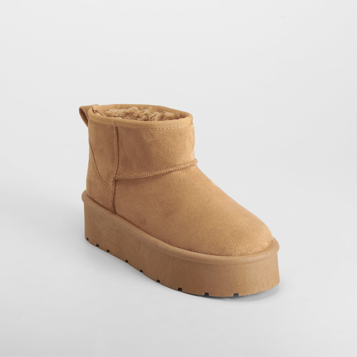 Botín australiano plataforma beige NYC