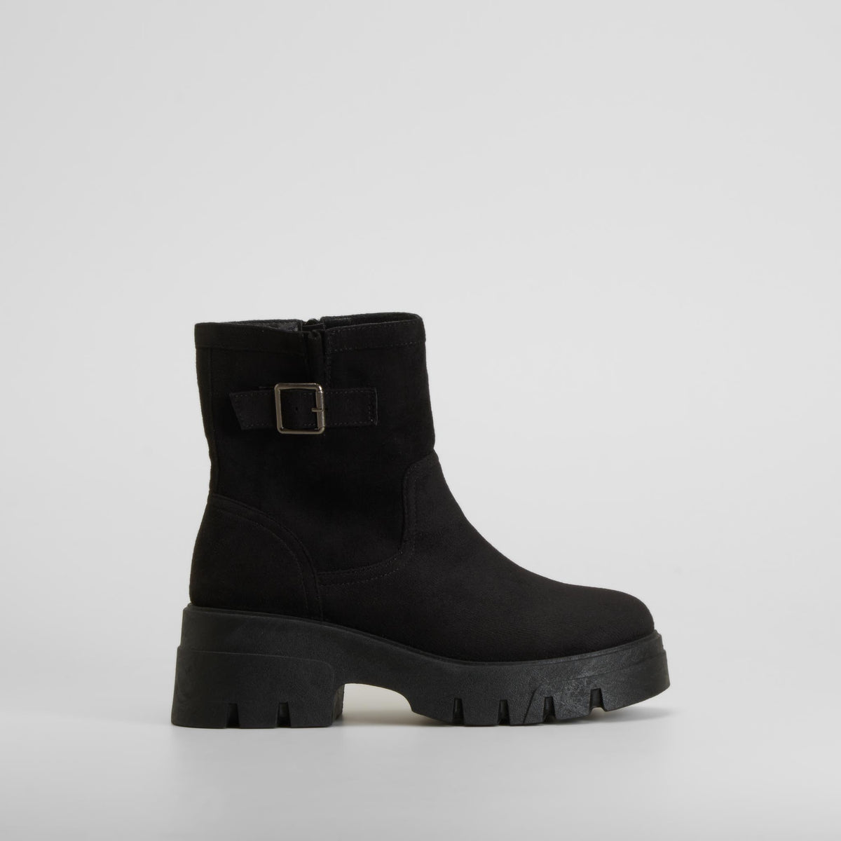 Botín hebilla chunky negro NYC