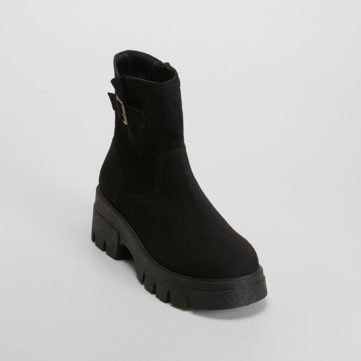 Botín hebilla chunky negro NYC