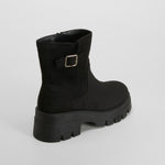 Botín hebilla chunky negro NYC