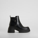 Botín cremallera chunky negro NYC