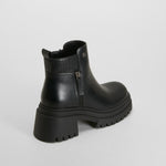 Botín cremallera chunky negro NYC