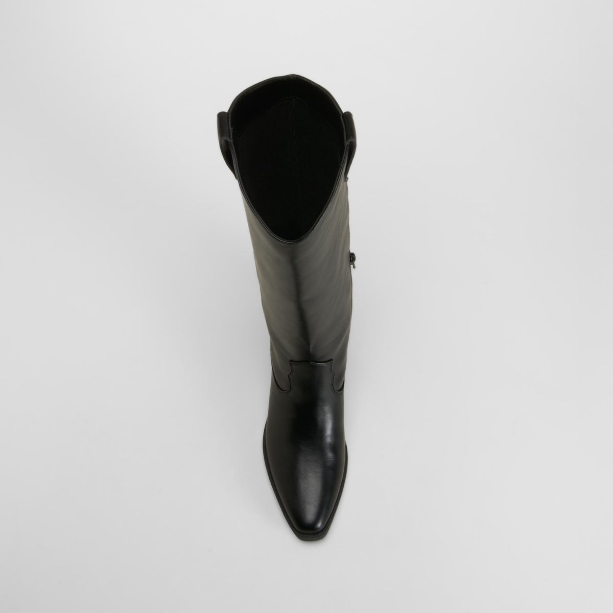 Bota alta campera negra NYC