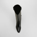 Bota alta campera negra NYC