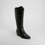 Bota alta campera negra NYC
