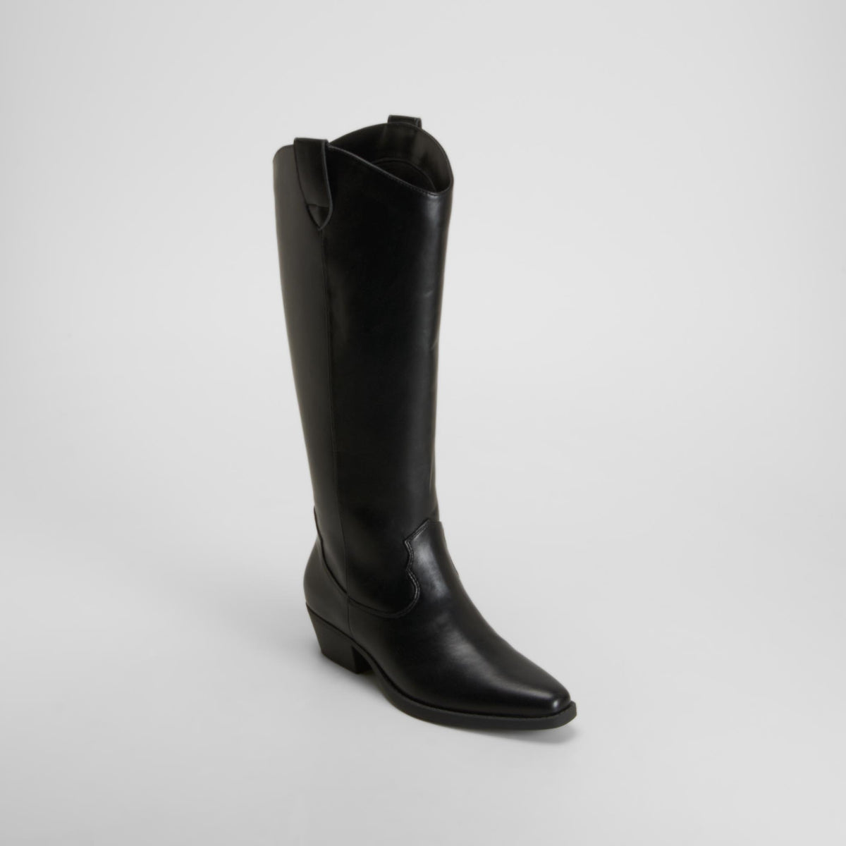 Bota alta campera negra NYC