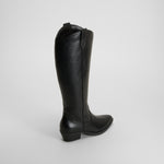 Bota alta campera negra NYC