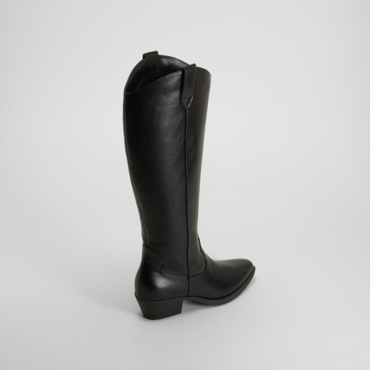 Bota alta campera negra NYC