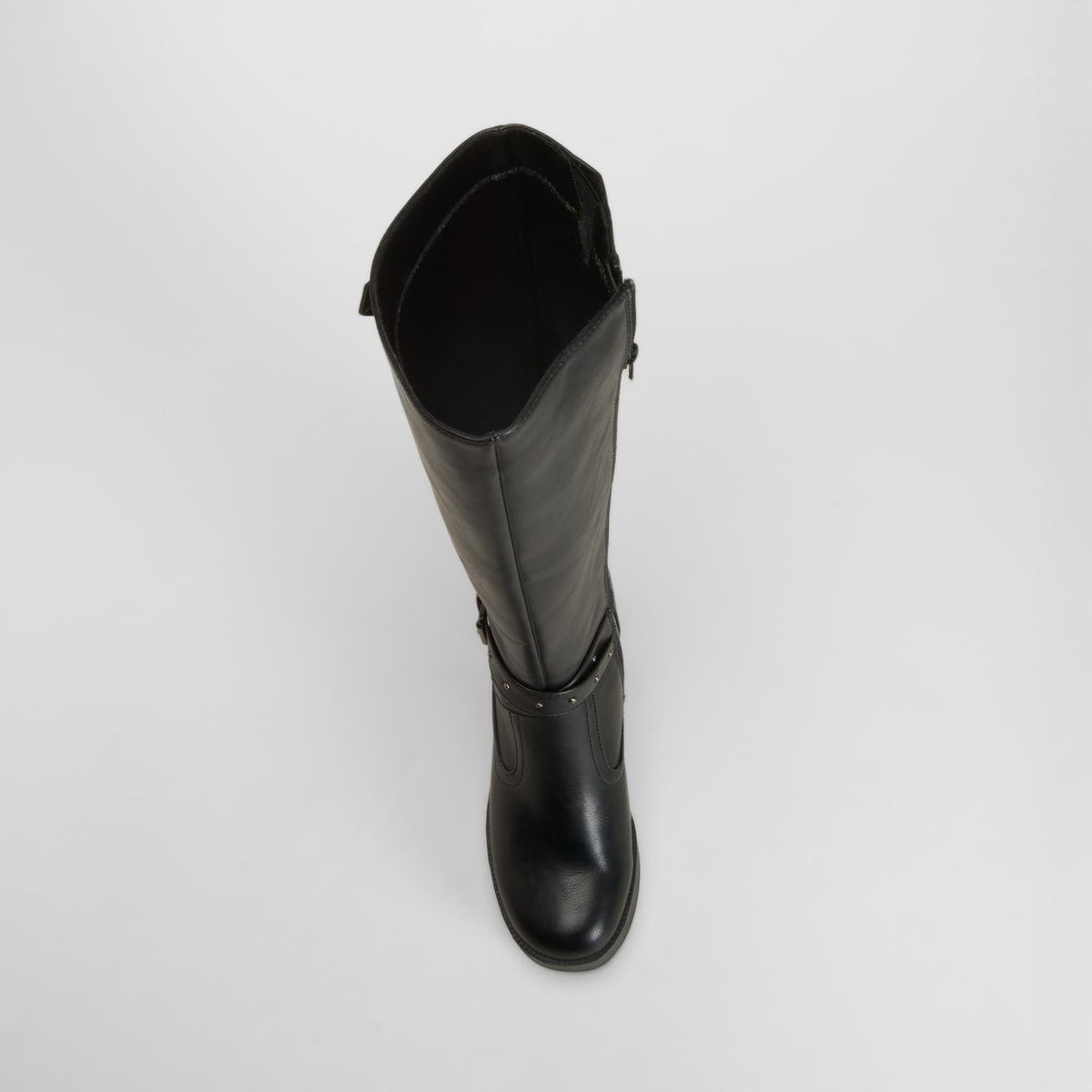 Bota alta plataforma negra NYC