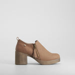 Zapato tacón marrón cremallera SENDA ROAD