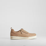 Zapatilla casual cremallera beige SENDA ROAD