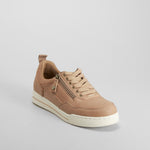 Zapatilla casual cremallera beige SENDA ROAD