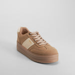Sneaker plataforma urbana beige SENDA ROAD