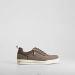 Zapatilla cremallera lateral marrón SENDA ROAD