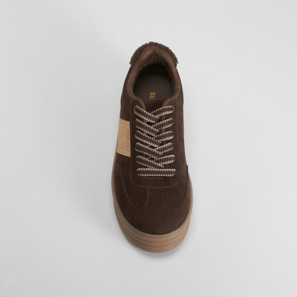 Sneaker plataforma casual marrón SENDA ROAD