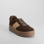 Sneaker plataforma casual marrón SENDA ROAD