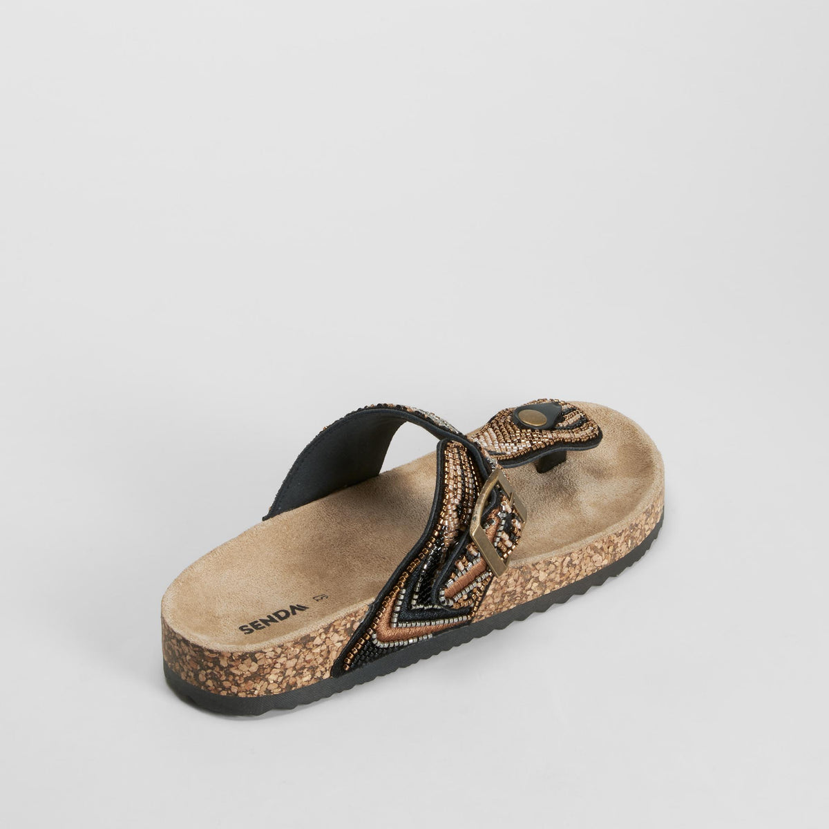 Sandalia bio esclava negra PICCOLA PIU