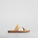Sandalia plana tiras cruzadas beige SENDA ROAD