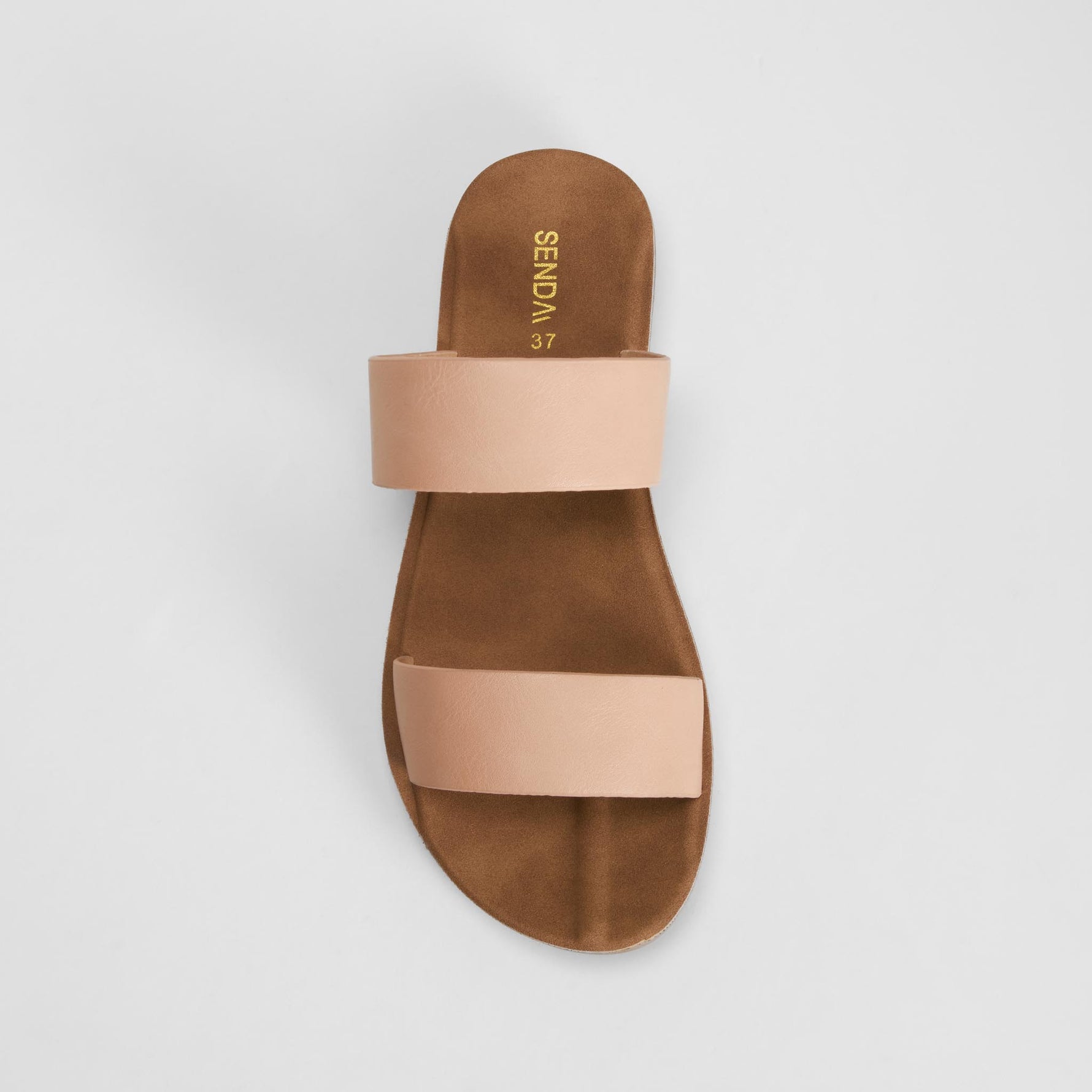 Sandalia plana doble tira rosa SENDA ROAD